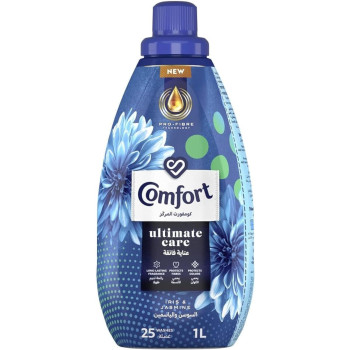 Comfort Concentrate Fabric Softener, Iris AndJasmine, For Long Lasting Fragrance, 18/1Litre