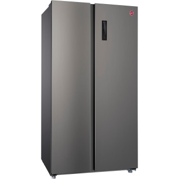 Hoover 682 Litre Side By Side Refrigerator, Dual Inverter, Inox, HSB-M682-S  With 1 Year Manufacturer & 10-Year Warranty on Inverter Compressor