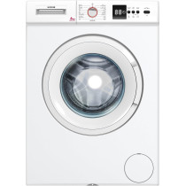 Hoover 6 Kg Front Load Fully Automatic Washing Machine, 1000 Rpm, 15 Programs, Electronic Control System, Easy To Operate Clothes Washer, HWM-V610-W, White, 1 Year Warranty