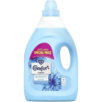 Comfort Fabric Softener Spring Dew, Blue, 4/3.9 Litre