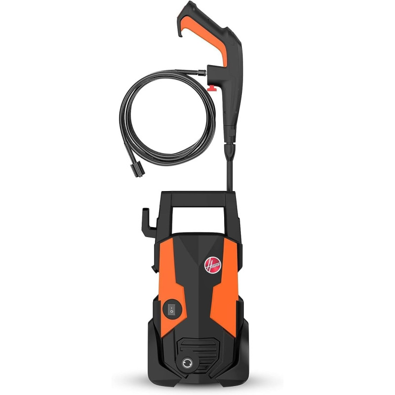 Hoover 120 Bar Electric Pressure Washer With Gun, 3m Hose, Foam Dispenser, Trigger Handle, Adjustable Jet, Car Brush And More, 1600W Portable Pressure Washer For Car, Home And Garden, HPW-M1612, 1 Year Warranty