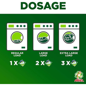 Ariel Pods 3in1 Original Scent, Ariel Liquid Detergent, 6/15sx27g