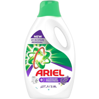 Ariel Lavender Laundry Detergent Liquid Gel, 2/2.8Litre