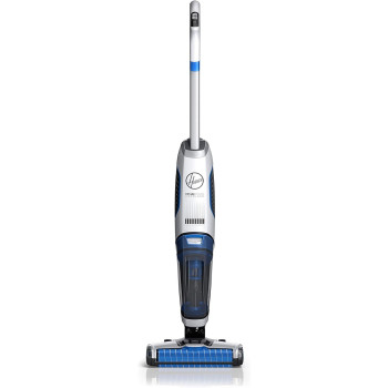 Hoover Onepwr Floormate Jet Cordless Hard Floor Vacuum Cleaner Machine, Up To 30 Min Runtime, 3 Stage Filtration 3 In 1 Multi Surface, Wash, Vac And Dry CLHF-GLME, White/Blue, 1 Year Warranty