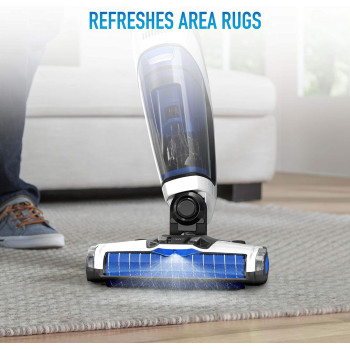 Hoover Onepwr Floormate Jet Cordless Hard Floor Vacuum Cleaner Machine, Up To 30 Min Runtime, 3 Stage Filtration 3 In 1 Multi Surface, Wash, Vac And Dry CLHF-GLME, White/Blue, 1 Year Warranty
