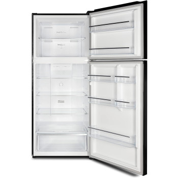Hoover 533 Liters Double Door Top Mount Refrigerator, 2 Doors Dual Inverter Fridge And Freezer, Total No Frost, Multi Air Flow, LED Lights, Crisper With Humidity Control, Steel Finish, HTR-M533-S, 1 Year Warranty