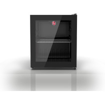 Hoover 65L Cosmetic Cooler, Adjustable Thermostat, Glass Door, LED Light, HBC-K65-B, 1 Year Warranty