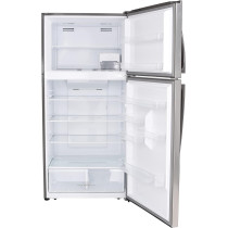 Hoover Refrigerator, Top Mount Double Door, 660 Liters, No Frost Fridge, Steel Finish, Htr-H660, 1 Year Warranty