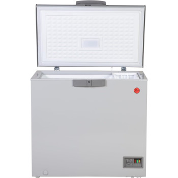 Hoover 263L Single Door Low Frost Chest Freezer Convertible Temp, LED Lighting, Premium Grey Colour, HCF-K263-GR, 1 Year Warranty