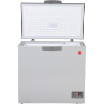 Hoover 263L Single Door Low Frost Chest Freezer Convertible Temp, LED Lighting, Premium Grey Colour, HCF-K263-GR, 1 Year Warranty