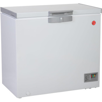 Hoover 263L Single Door Low Frost Chest Freezer Convertible Temp, LED Lighting, Premium Grey Colour, HCF-K263-GR, 1 Year Warranty