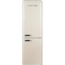 Hoover 300 Liters Bottom Mount Retro Style Refrigerator, Total No Frost And Humidity Control, Metal Texture Handle, Bottle Rack, HBR-M300-RC, Cream Colour, 1 Year Warranty