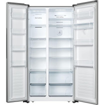 Hoover 670 Litre Side By Side Refrigerator, Inox, Auto Defrosting Fridge And Freezer, HSB-H670-WS With 1 Year Full & 5 Years Compressor Warranty