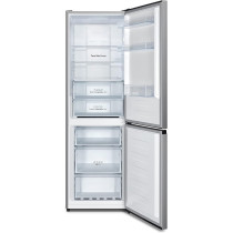 Hoover 390L Bottom Mount Refrigerator With Led Display, No Frost Design, Electronic Control With Adjustable Thermostat, HBR-H390-S, Silver, 1 Year Warranty