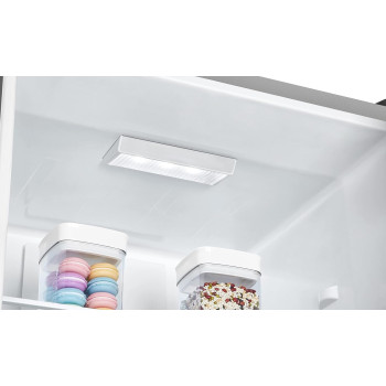 Hoover 390L Bottom Mount Refrigerator With Led Display, No Frost Design, Electronic Control With Adjustable Thermostat, HBR-H390-S, Silver, 1 Year Warranty