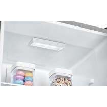 Hoover 390L Bottom Mount Refrigerator With Led Display, No Frost Design, Electronic Control With Adjustable Thermostat, HBR-H390-S, Silver, 1 Year Warranty