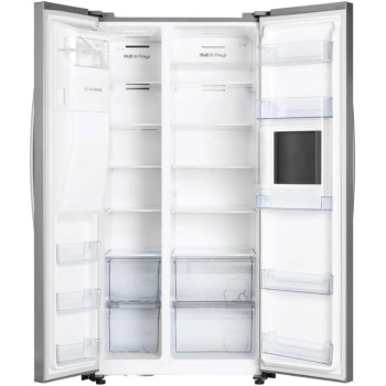 Hoover 700 Liters Side By Side Refrigerator, Inverter Compressor With Automatic Ice And Water Dispenser, Mini Bar Counter, HSB-H700-BWD, 1 Year Warranty