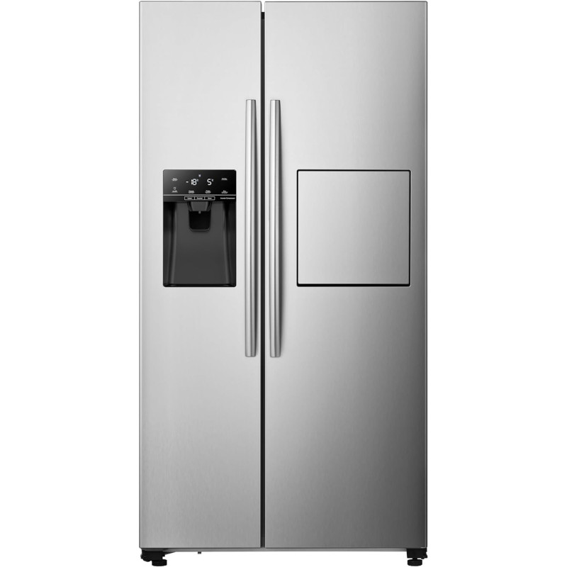 Hoover 700 Liters Side By Side Refrigerator, Inverter Compressor With Automatic Ice And Water Dispenser, Mini Bar Counter, HSB-H700-BWD, 1 Year Warranty