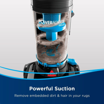 Bissell Powerforce Helix 2111E, Bagless Vacuum Cleaner, Powerful Suction, Large Capacity Vacuum Cleaner That Captures The Finest Dust, 1 Year Warranty