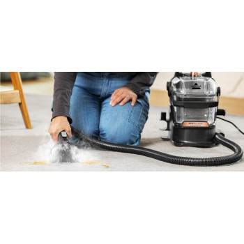 Bissell Spot Clean Hydrosteam Portable Deep Cleaner, 3700E, Black, 1 Year Warranty