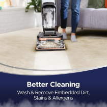 Bissell Revolution Hydrosteam Deep Cleaner,Titanium/Black, L, 3672E, 1 Year Warranty
