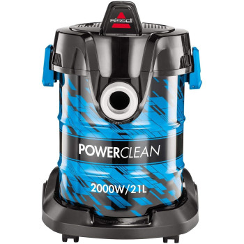 Bissell Powerclean Drum Vacuum Cleaner, 21L, 2027E, Blue, 1 Year Warranty
