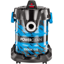 Bissell Powerclean Drum Vacuum Cleaner, 21L, 2027E, Blue, 1 Year Warranty