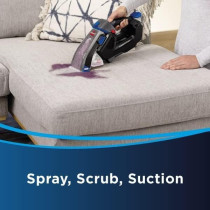 Bissell Handheld, 3318K, Stain Eraser Carpet And Upholstery Washer, Grey/Blue, 1 Year Warranty