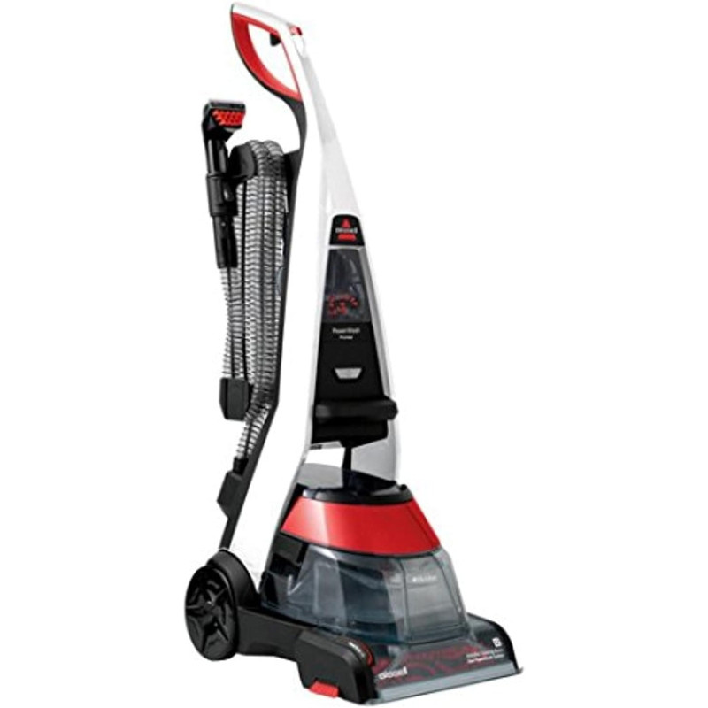 Bissell Powerwash Premier Upright Carpet Washer, 1456E, White/Red, 1 Year Warranty