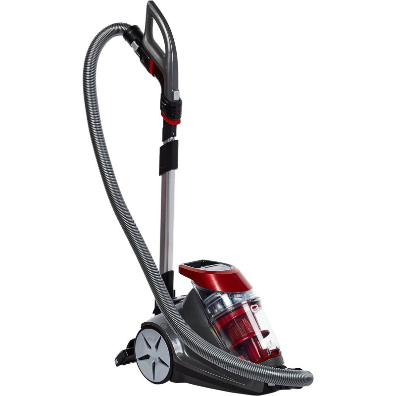 Bissell 1229K C3 Cyclonic Cylinder Vacuum Cleaner, 2.5 Liter Capacity, Red, 1 Year Warranty