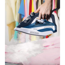 Black+Decker 2400W Steam Iron With Ceramic Soleplate Auto Shut Off, Blue X2150-B5, 1 Year Warranty