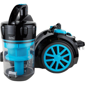 Black+Decker Corded Vacuum Cleaner 21 Kpa Suction Power Multi Cyclonic Bagless Vacuum, 6 Stage Filtration, 1800 W, 2.5 L, VM2080-B5, Blue, 1 Year Warranty