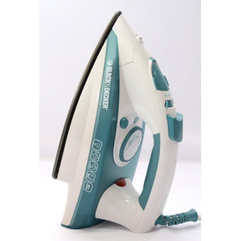 Black+Decker 1750W Steam Iron, Ceramic Coated Soleplate With Anti Calc Drip Self Clean And Auto Shutoff, Removes Stubborn Creases Quickly Easily, X1600-B5, 1 Year Warranty