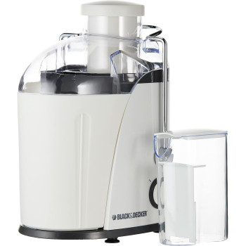 Black+Decker 400W, 65mm, Juice Extractor Xl Feeding Chute 1.3L Large Pulp Container, 350ml Collector, Stainless Steel Filter, For Juicing Fruits And Vegetables Easily, je400-b5, 1 Year Warranty