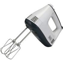 Black+Decker 300W Hand Mixer, White/Grey Colour, M350-B5, 1 Year Warranty