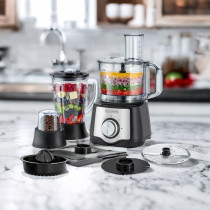 Black+Decker 600 W, 29 Function Food Processor With Blender, Mill And Juicer, Black, FX650, 1 Year Warranty