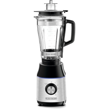 Black+Decker 700W High Speed Premium Blender With Glass Jar, Black/Silver, BX650G-B5, 1 Year Warranty