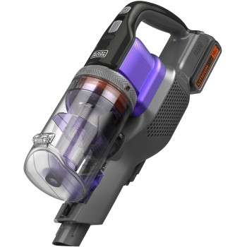 Black+Decker 4 In 1 Cordless Powerseries Extreme Pet Stick Vacuum Cleaner, 18V, 1.5 Ah, Purple/Grey, BDPSE1815P-QW, 1 Year Warranty