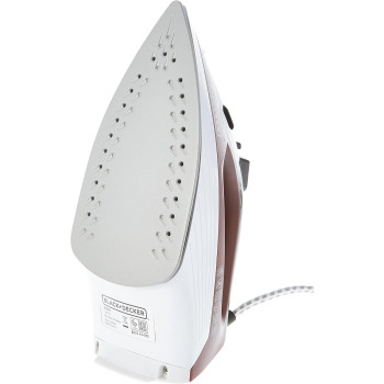 Black+Decker 1600W, 300ml, Steam Iron, Ceramic Coated Soleplate With Anti Calc, Drip, Self Clean And Auto Shutoff, Removes Stubborn Creases Quickly Easily, x1550-b5, 1 Year Warranty