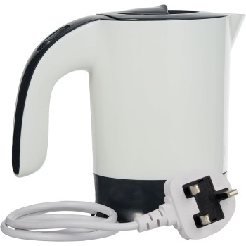 Black+Decker Travel Kettle, 650 W, White Colour, Tr250Ja, 1 Year Warranty