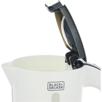 Black+Decker Travel Kettle, 650 W, White Colour, Tr250Ja, 1 Year Warranty