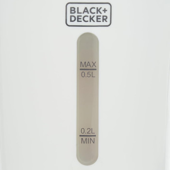 Black+Decker Travel Kettle, 650 W, White Colour, Tr250Ja, 1 Year Warranty