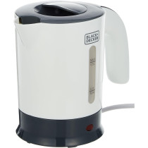 Black+Decker Travel Kettle, 650 W, White Colour, Tr250Ja, 1 Year Warranty