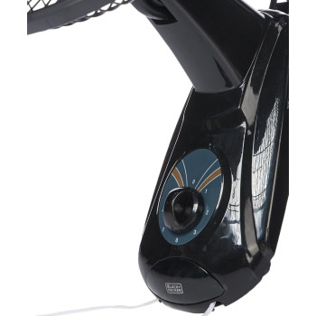 Black+Decker 55 W, 16 Inch, 3 Speed Wall Fan, Black, Fw1620-B5, 1 Year Warranty