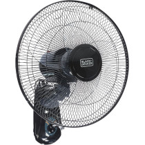 Black+Decker 55 W, 16 Inch, 3 Speed Wall Fan, Black, Fw1620-B5, 1 Year Warranty