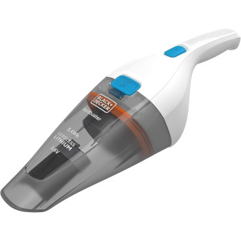 Black+Decker 3.6V Cordless Handheld Portable Vacuum Cleaner, Lithium Ion Battery 1.5Ah, 8AW Suction Power, 325ml Bowl Capacity, For Quick And Easy Cleaning, NVC115JL-B5, 1 Year Warranty