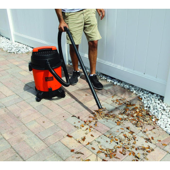 Black+Decker 1400W, 20 Liter, Wet And Dry Tank Drum Vacuum Cleaner, Orange/Black, WDBD20-B5, 1 Year Warranty