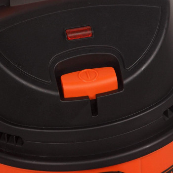 Black+Decker 1400W, 20 Liter, Wet And Dry Tank Drum Vacuum Cleaner, Orange/Black, WDBD20-B5, 1 Year Warranty