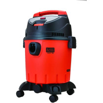 Black+Decker 1400W, 20 Liter, Wet And Dry Tank Drum Vacuum Cleaner, Orange/Black, WDBD20-B5, 1 Year Warranty
