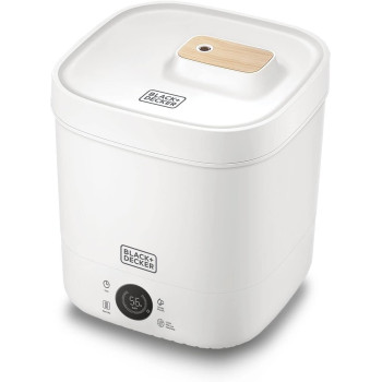 Black+Decker Digital Humidifier, 4 Liters, 40m2, White, HM4250 B5, 1 Year Warranty